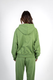 FULL ZIP HOODIE - FOREST GREEN