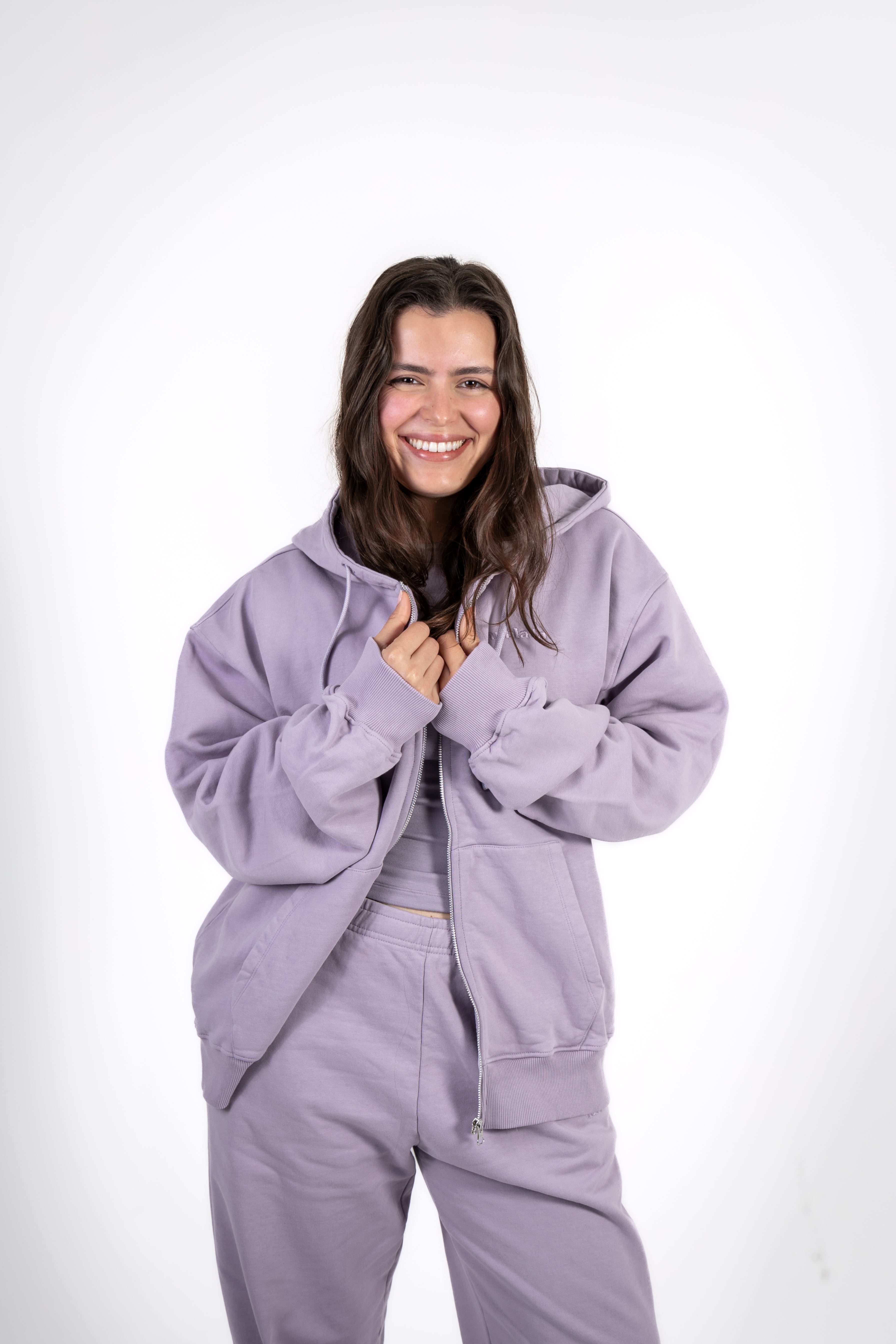 FULL ZIP HOODIE - FAIRY PURPLE