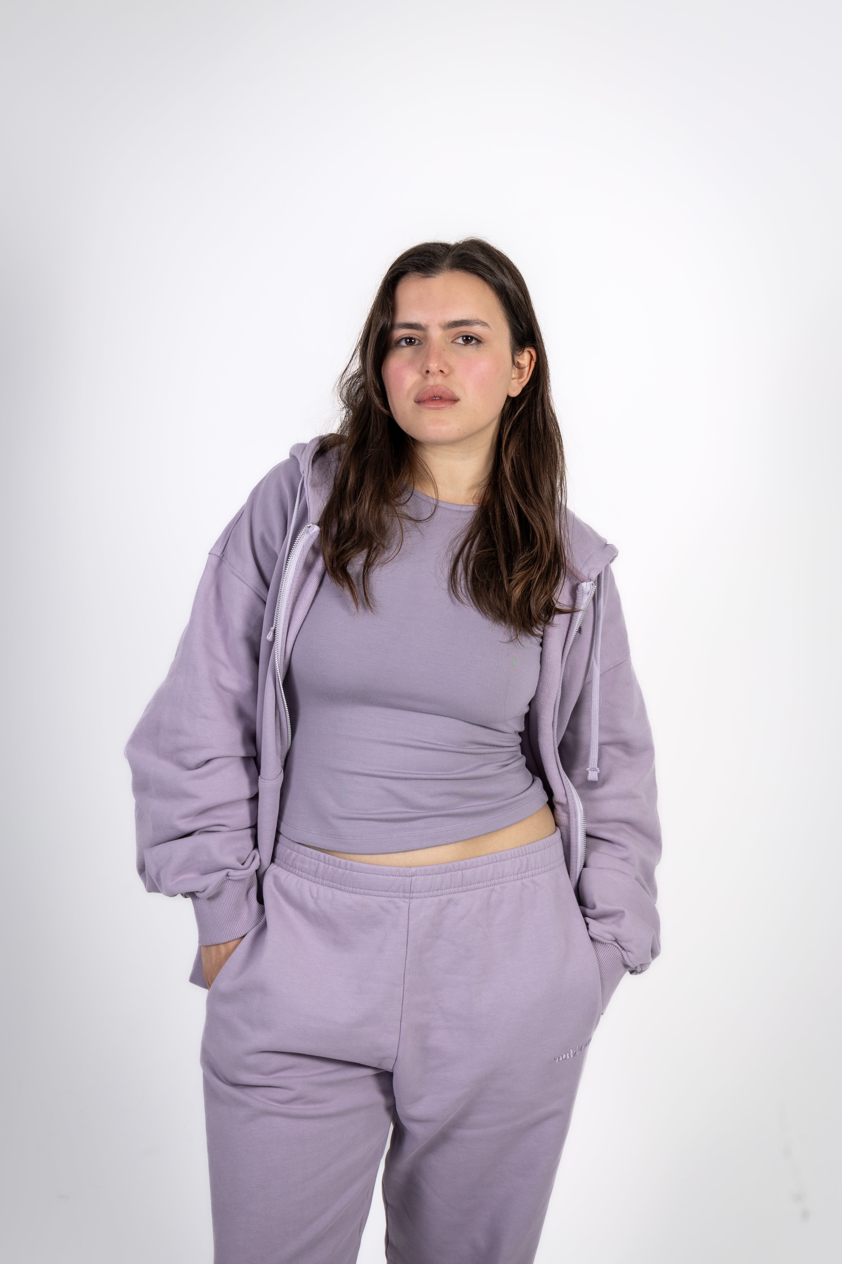 FULL ZIP HOODIE - FAIRY PURPLE