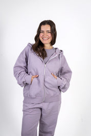 FULL ZIP HOODIE - FAIRY PURPLE