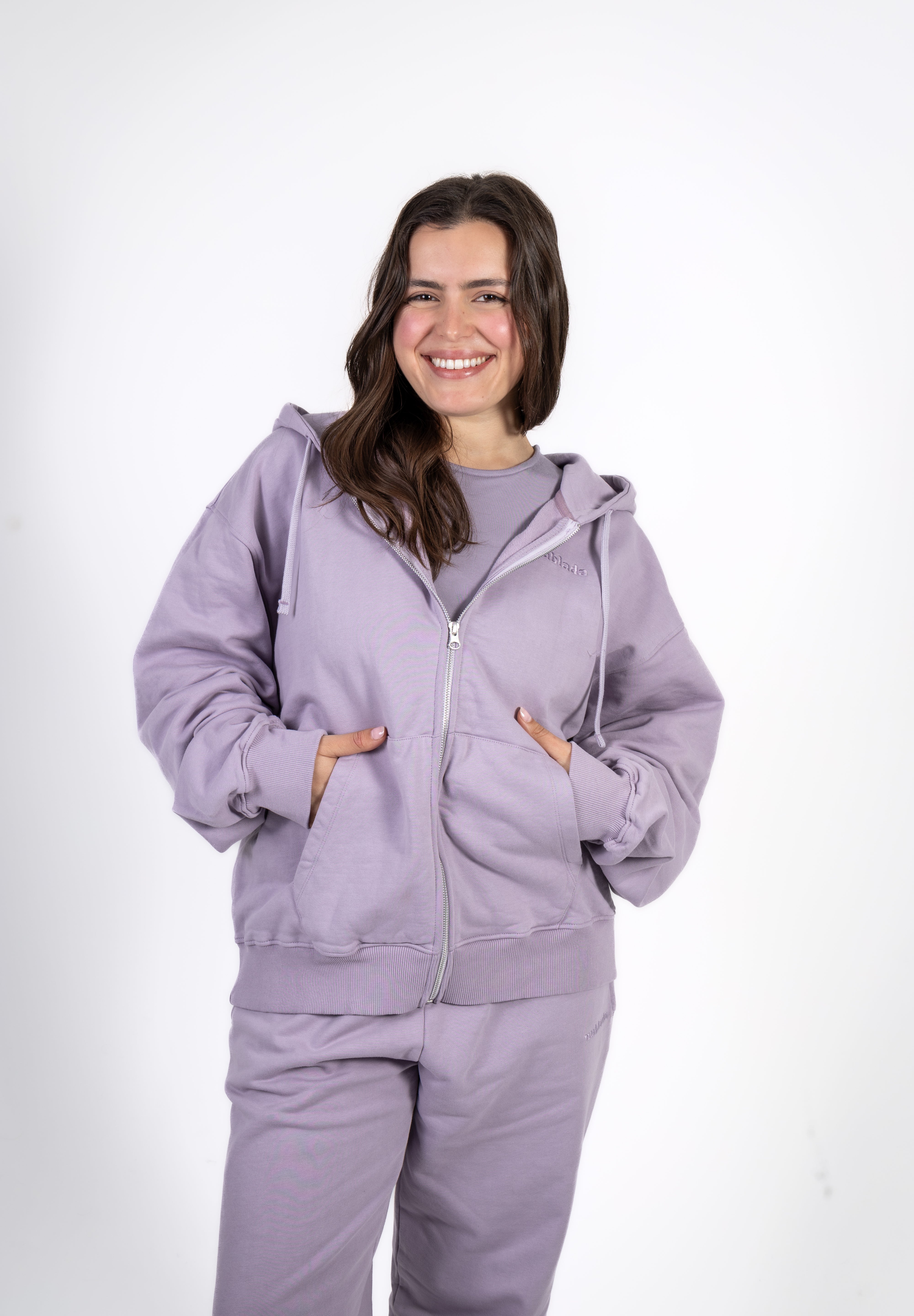 FULL ZIP HOODIE - FAIRY PURPLE