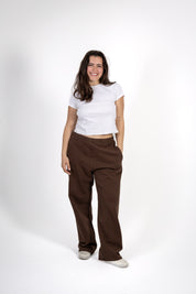 JOGGER STRAIGHT LEG - EARTHY BROWN