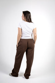 JOGGER STRAIGHT LEG - EARTHY BROWN