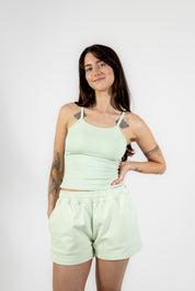 SWEAT SHORT - PISTACCHIO GREEN