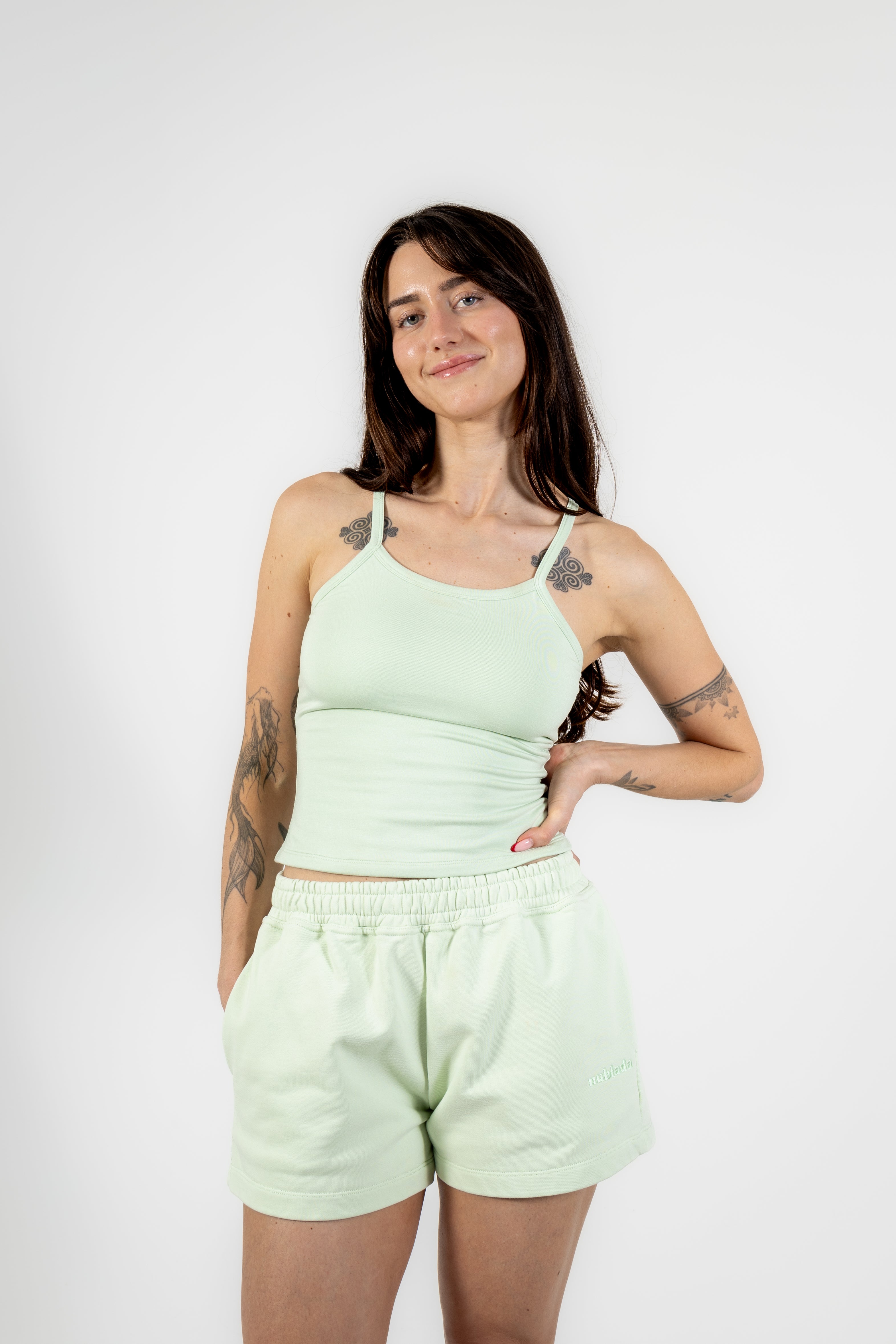 SWEAT SHORT - PISTACCHIO GREEN