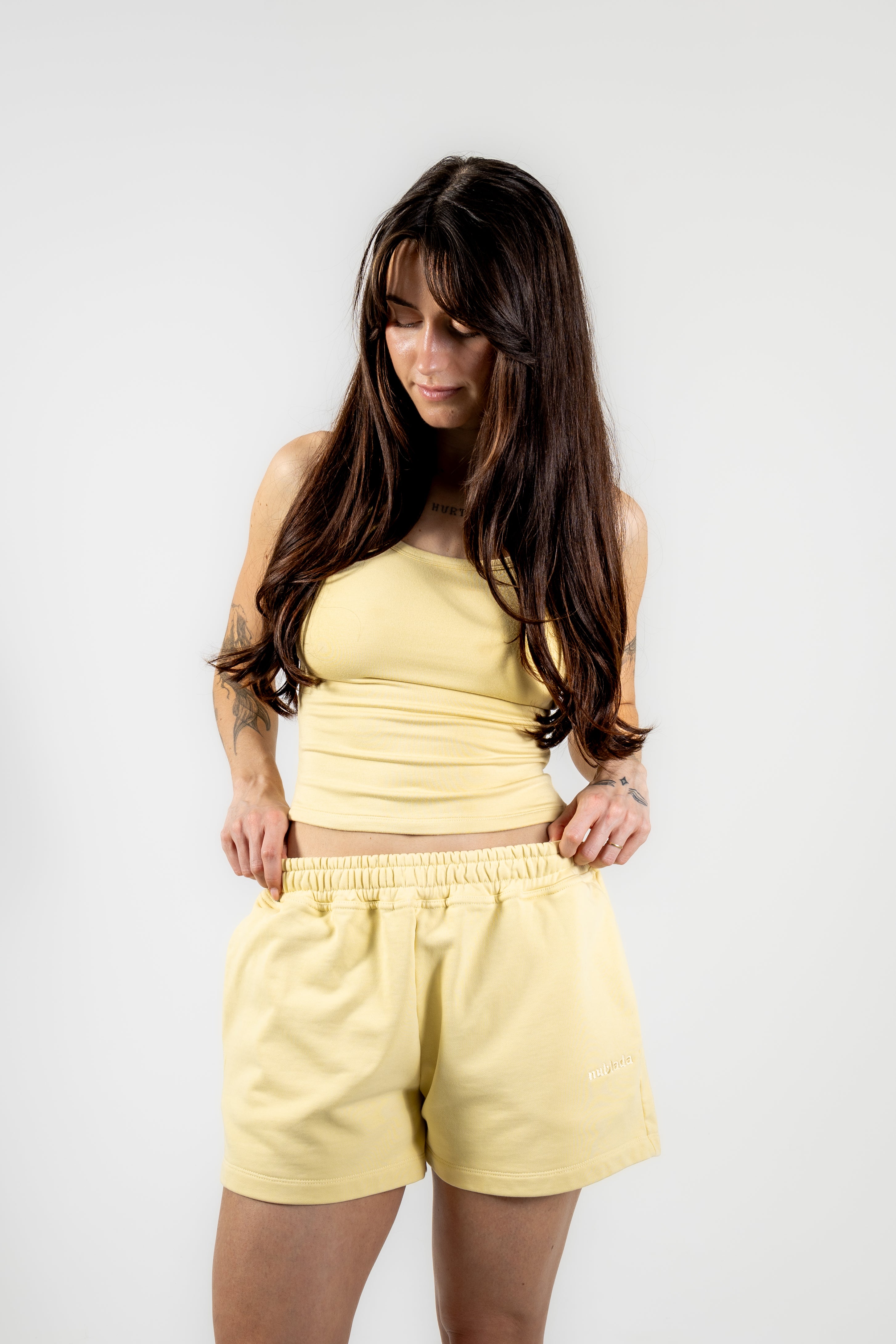 SWEAT SHORT - MELTED BUTTER YELLOW