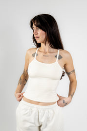 STRAP TOP - COCONUT MILK WHITE