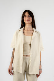 WAFFLE SHIRT - SAND BEIGE